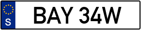 Trailer License Plate